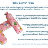 Printed Bolster Pillow for Toddlers