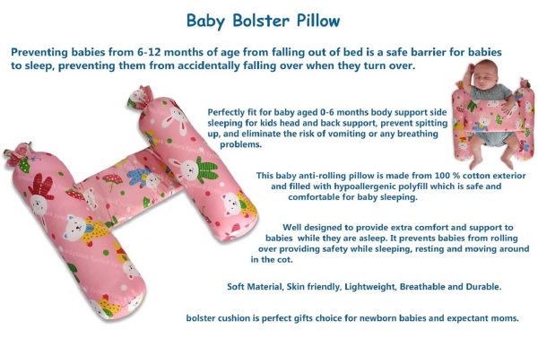 Printed Bolster Pillow for Toddlers